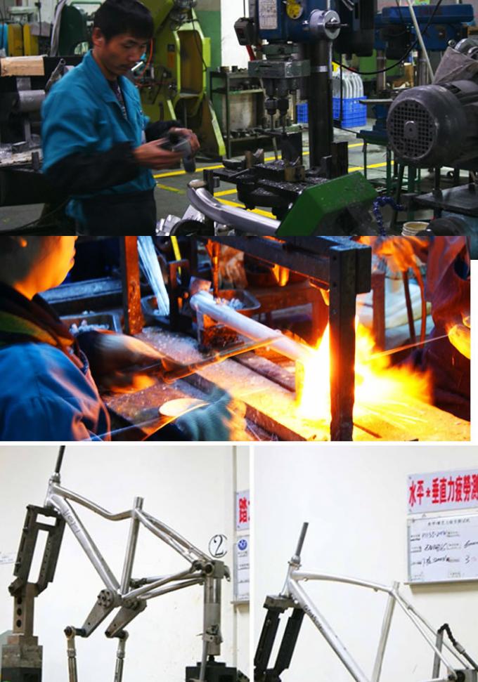 Marco completo de la bici de la aleación de aluminio de la suspensión, marco de la bicicleta del negro del viaje de 140 milímetros